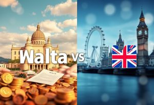 Malta vs. Großbritannien – Warum die niedrigeren Unternehmensgründungskosten im Vereinigten Königreich sinnvoller sind