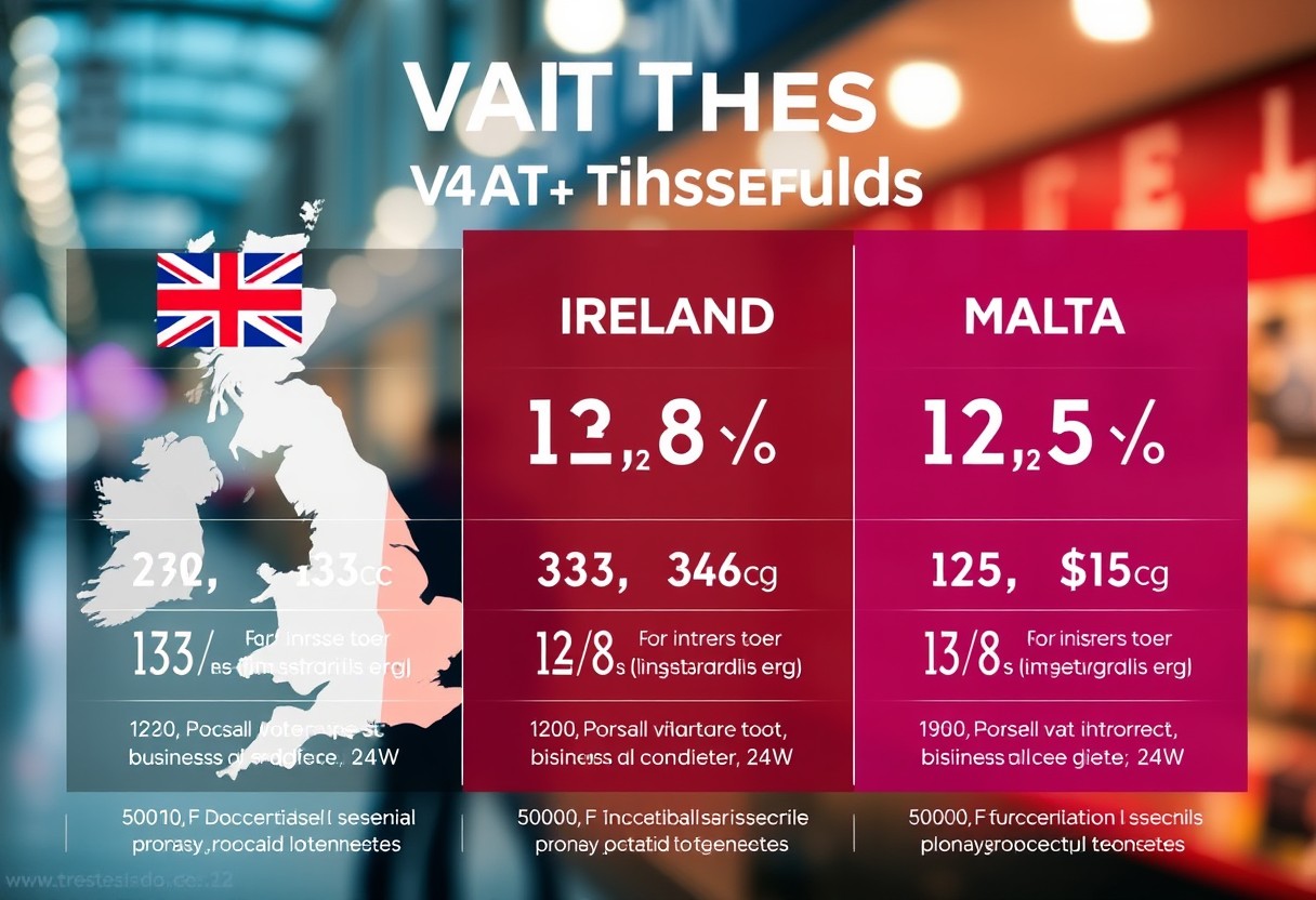 Wie die Mehrwertsteuerschwellen für Unternehmen im Vereinigten Königreich und in Irland Malta in den Schatten stellen