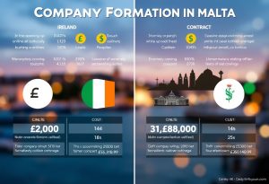 Irland vs. Malta – Bessere Gründungskosten für Ihr Unternehmen