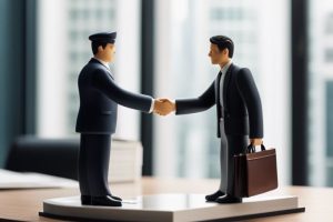 Verhandlung von Kaufpreisen für Shell-Unternehmen